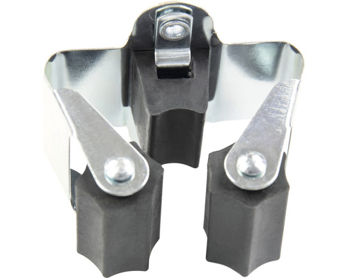 Držák na nářadí z kovu se třemi gumovými válečky