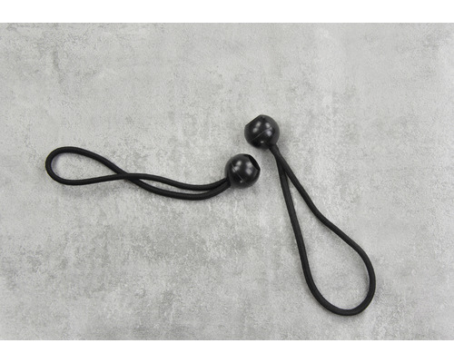 Dva gumové popruhy na zavazadla s kulovými konci