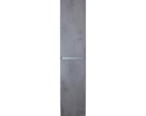 Koupelnová skříňka vysoká Sanox Vague beton antracit 35 x 160 x 35 cm