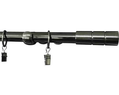 Garnýž válec Ø 19 mm 300 cm černý nikl Garnýž válec Ø 19 mm 300 cm černý nikl