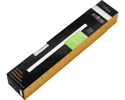 Lepicí tyčinky Steinel 300mm UNIVERZÁLNÍ 600 g 20 kusů Univerzální lepicí tyčinky Steinel, průměr 11 milimetrů, 20 kusů