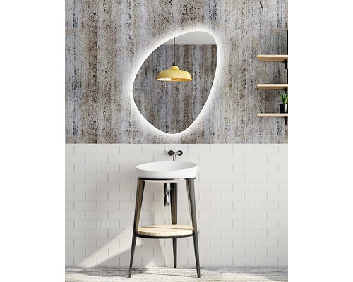 LED zrcadlo do koupelny s osvětlením Ambiente Organic 60 x 90 cm