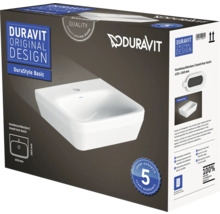 Umývátko DURAVIT DuraStyle Basic sanitární keramika bílá 45 cm 07364500A1