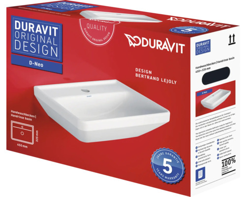 Balení umyvadla Duravit D-Neo
