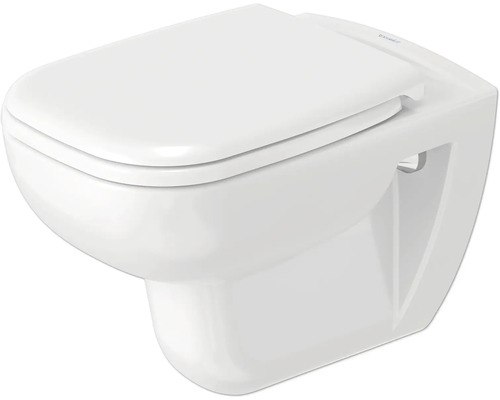 Závěsné WC set DURAVIT DuraHome otevřený splachovací kruh vč. WC prkénka 45960900A1