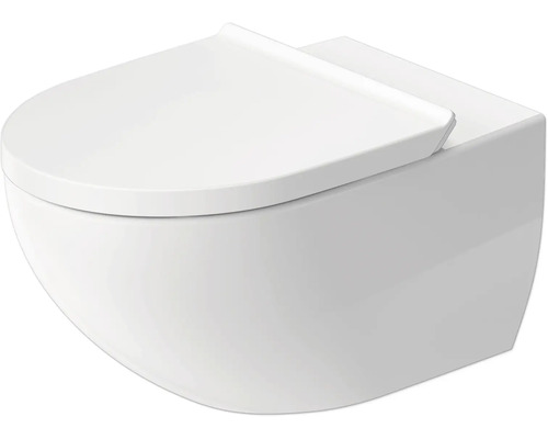 Závěsné WC set DURAVIT Architec otevřený splachovací kruh bílá vč. WC prkénka 45726900A1
