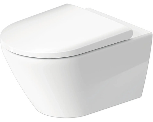 Závěsné WC set DURAVIT D-Neo otevřený splachovací kruh vč. WC prkénka 45770900A1