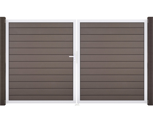 Zahradní branka z plastu s hliníkovým rámem