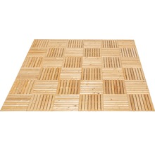 Čtvercové terasové dlaždice ze dřeva