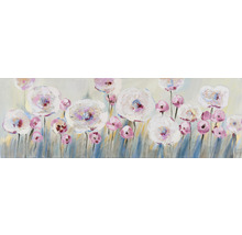 Malba s květinovým motivem pro nástěnnou dekoraci