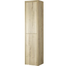 Vysoká skříň se dvěma dvířky v dřevěném designu