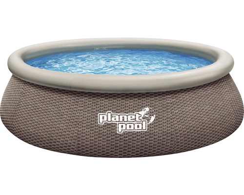 Bazén s nafukovacím límcem Planet Pool QUICK RATAN 366 x 91 cm