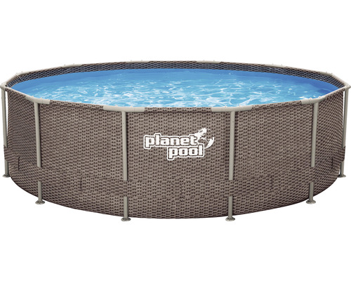 Bazén s rámovou konstrukcí Planet Pool FRAME RATAN 366 x 99 cm