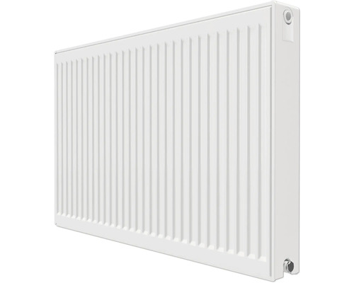 Bílý deskový radiátor