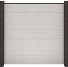 Zahradní plotový díl s horizontálními prkny a rámem