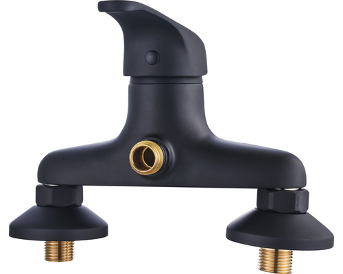 Černá vanová baterie pro montáž na stěnu