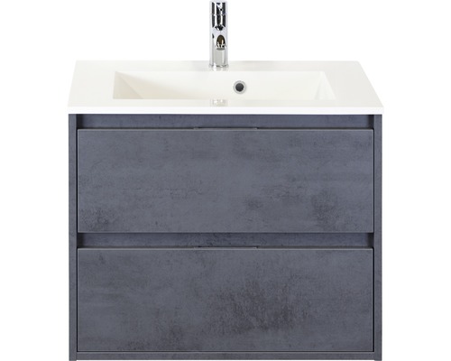 Koupelnový nábytkový set Porto 70 cm s umyvadlem beton antracitově šedá