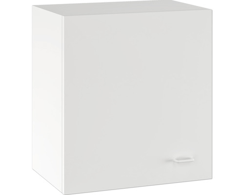 Bílá nástěnná skříňka s úchytkou