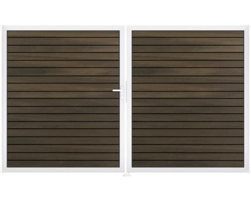 Brána GroJa Rhombus levá Dřevěná zahradní branka s kovovým rámem