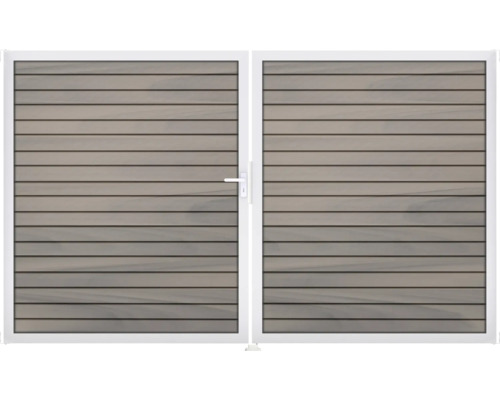 Brána GroJa Rhombus levá Dvojitá dřevěná brána s rámem