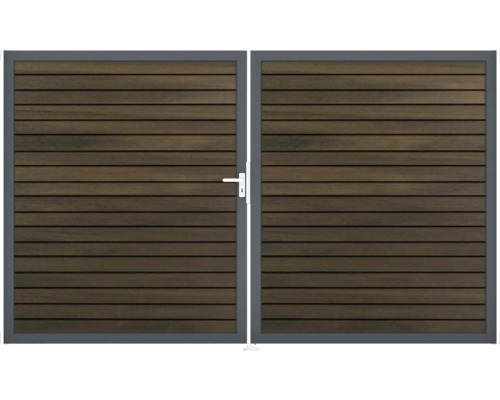 Brána GroJa Rhombus levá Dřevěná dvoukřídlá brána s rukojetí