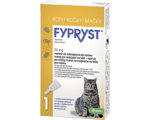 Antiparazitní pipeta pro kočky FYPRYST spot on 0,5 ml