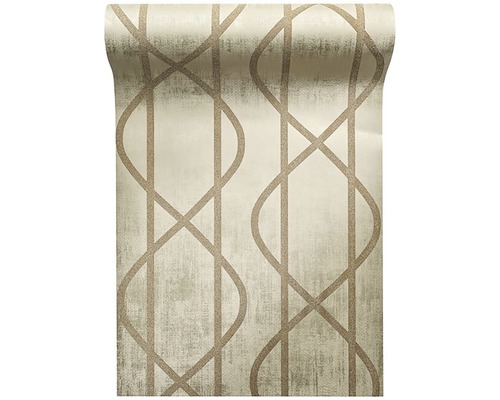 Role tapety s geometrickým vzorem