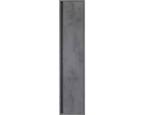 Koupelnová skříňka vysoká Sanox Porto beton antracit 35 x 160 x 27 cm
