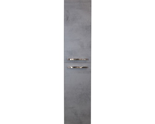 Koupelnová skříňka vysoká Sanox Seville beton antracit 35 x 160 x 35 cm