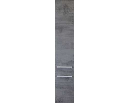 Koupelnová skříňka vysoká Sanox Stretto beton antracit 35 x 160 x 35 cm