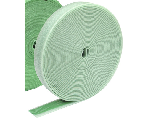 Obvodová dilatační páska KNAUF FE 8 x 100 mm, role 40 m Dvě role suchého zipu pro upevnění a svazování.