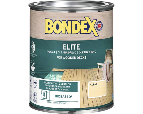 Olej na dřevo Bondex ELITE výjmečně odolný matný čirý 0,75 l