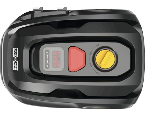 Detail ovládacího panelu robotické sekačky LANDXCAPE