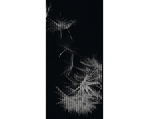 Designový akustický panel DIGI01N 19x1133x2400 mm Abstraktní vzor s vertikálními liniemi a květinovými prvky