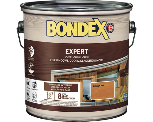 Syntetická silnovrstvá lazura Bondex EXPERT borovice oregonská 2,5 l
