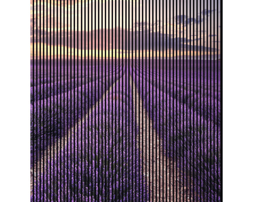 Designový akustický panel DIGI01H 19x2253x2400 mm Dekorativní roleta s motivem levandulového pole pro okno
