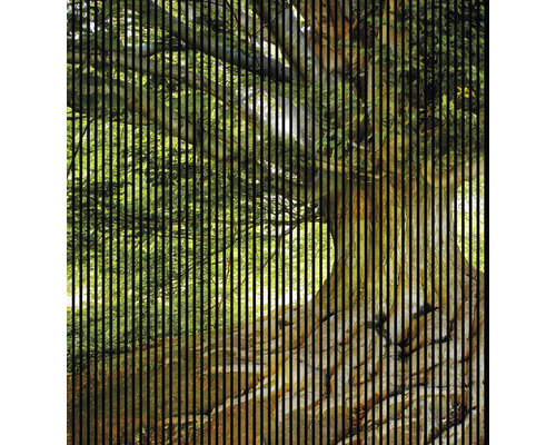 Designový akustický panel DIGI01J 19x2253x2400 mm Obrázek stromu s vertikálními liniemi