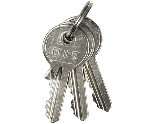 Svazek klíčů se třemi klíči ELIPS na kroužku na klíče