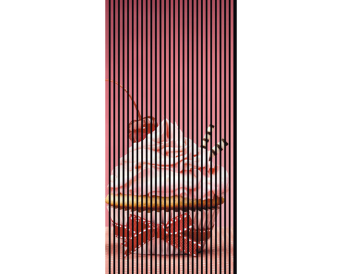 Designový akustický panel DIGI02F 19x1133x2400 mm Dekorativní plakát cupcaku s třešní a mašlí