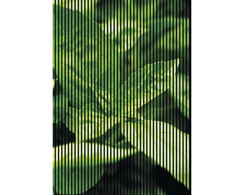 Designový akustický panel DIGI01R 19x1693x2400 mm Vzor listů s pruhy