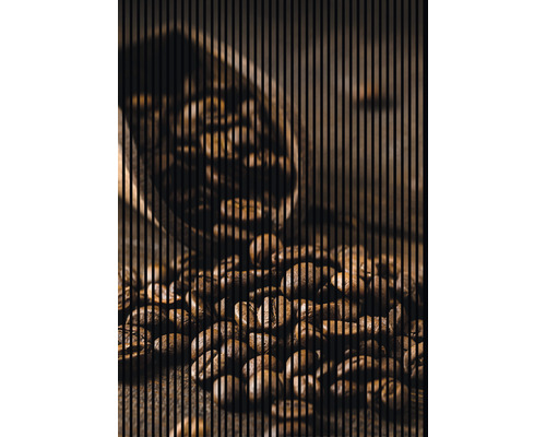 Designový akustický panel DIGI01V 19x1693x2400 mm Kávová zrna a odměrka