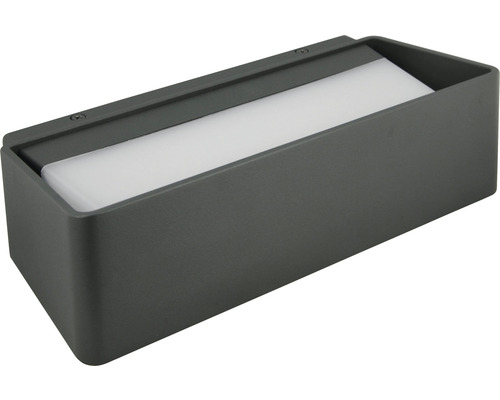 LED venkovní nástěnné svítidlo E2 Loggia II IP65 13 W 1300 lm 3000 K antracit Obdélníkové venkovní nástěnné svítidlo