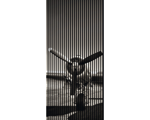 Designový akustický panel DIGI02G 19x1133x2400 mm Letadlo za lamelami