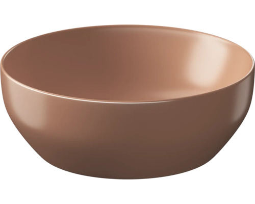 Umyvadlo na desku Cersanit LARGA sanitární keramika bronzová 40 x 40 x 13,5 cm K677-048 Keramické umyvadlo kulaté
