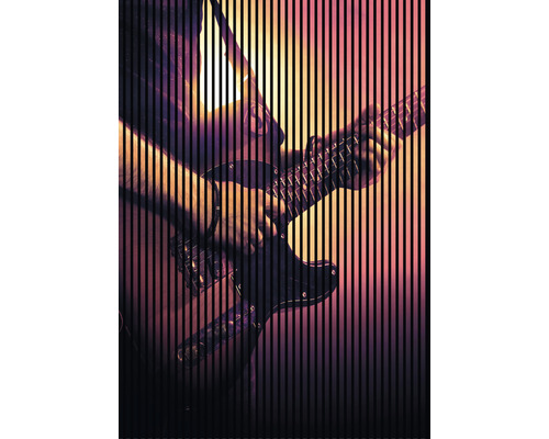 Designový akustický panel DIGI03T 19x1693x2400 mm Osoba hraje na elektrickou kytaru