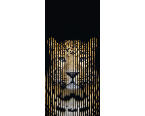 Designový akustický panel DIGI04F 19x1133x2400 mm Portrét levharta za černými pruhy