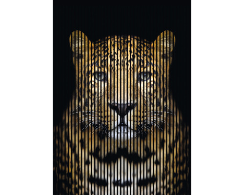 Designový akustický panel DIGI04F 19x1693x2400 mm Dekorativní motiv leoparda s vertikálními pruhy