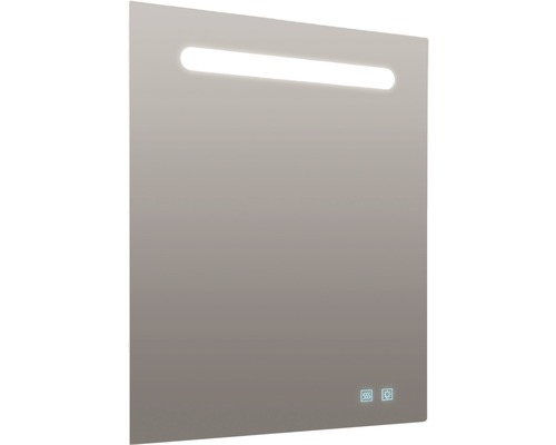 LED zrcadlo do koupelny s osvětlením Lina 80 x 70 cm IP44 s funkcí ochrany proti orosení a dvojitou USB zásuvkou