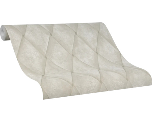 Role tapety s trojrozměrným geometrickým vzorem