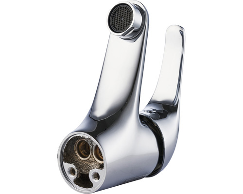 Detailní záběr na vodovodní baterii pro umyvadlo